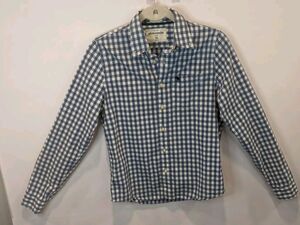 Abercrombie & Fitch Blue And White Striped Button Down Shirt - Muscle  SZ XL